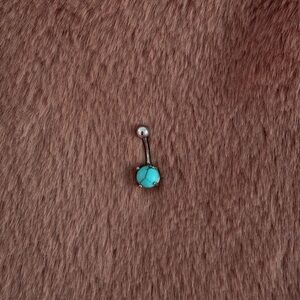 🩵 turquoise belly ring 🩵